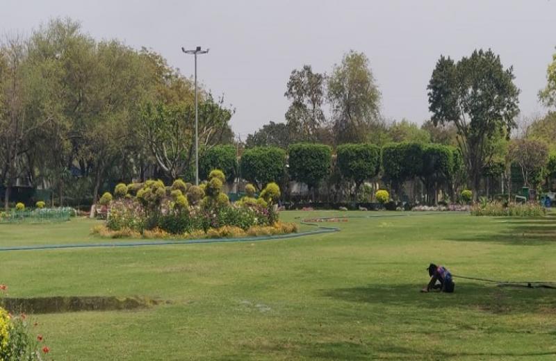 जिला पार्क सेक्टर-17 में , द्वारका